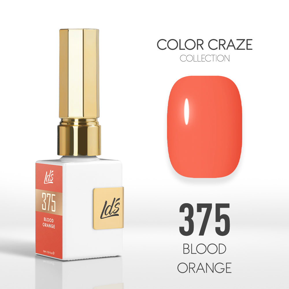  LDS Color Craze Gel Nail Polish - 375 Blood Orange - 0.5oz by LDS COLOR CRAZE sold by DTK Nail Supply