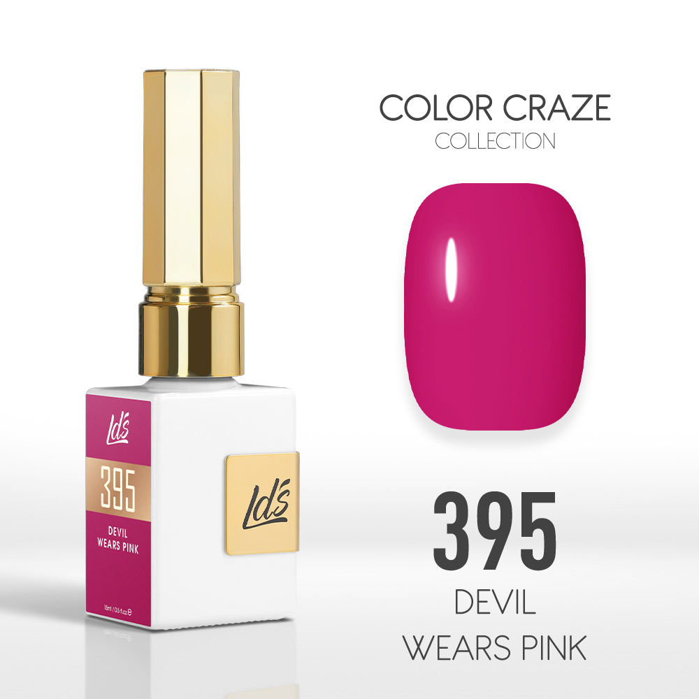  LDS Color Craze Gel Nail Polish - 395 Devil Wears Pink - 0.5oz by LDS COLOR CRAZE sold by DTK Nail Supply