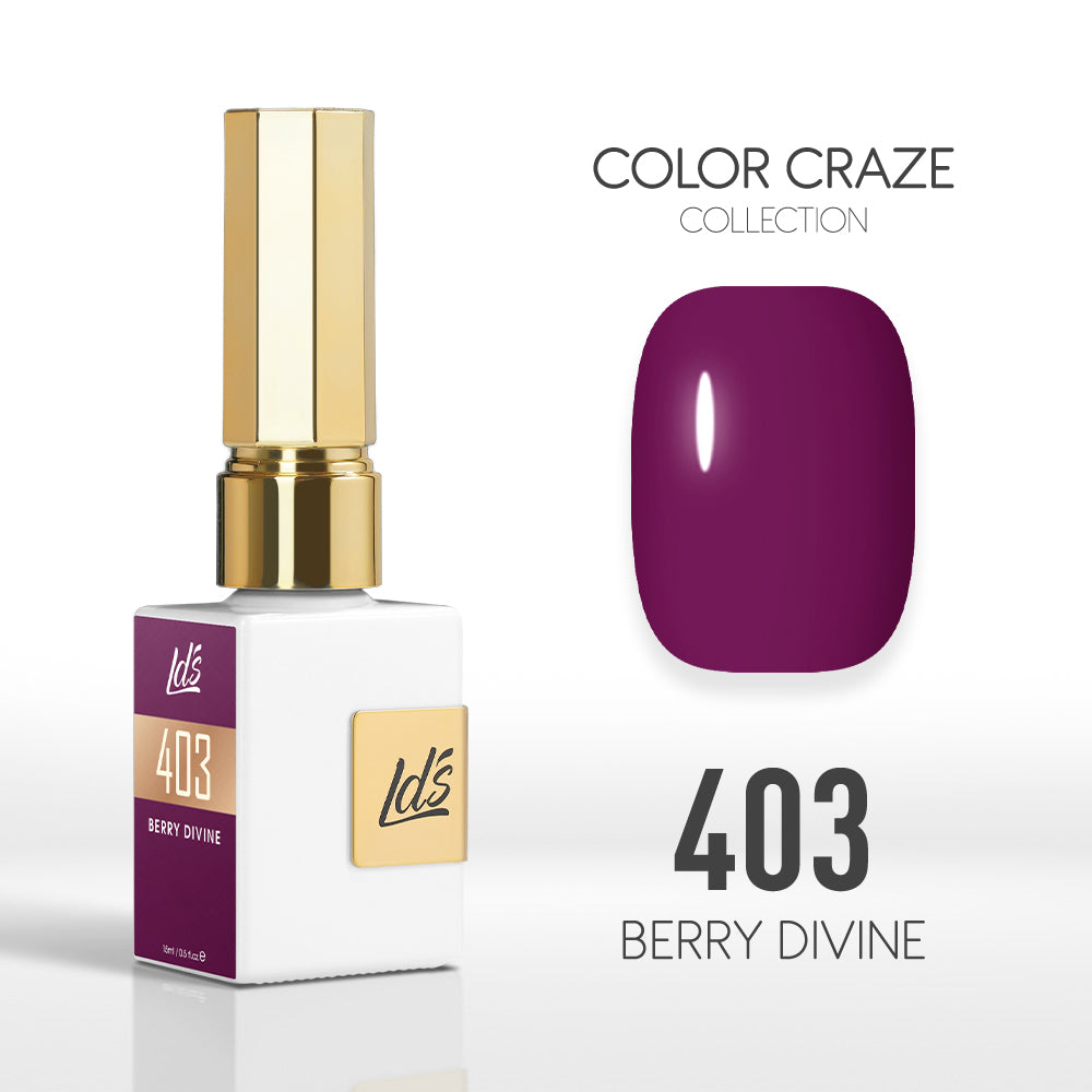 LDS Color Craze Collection - 403 Berry Divine - Gel Polish 0.5oz