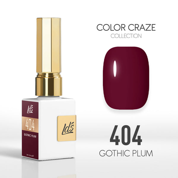  LDS Color Craze Gel Nail Polish - 404 Gothic Plum - 0.5oz by LDS COLOR CRAZE sold by DTK Nail Supply