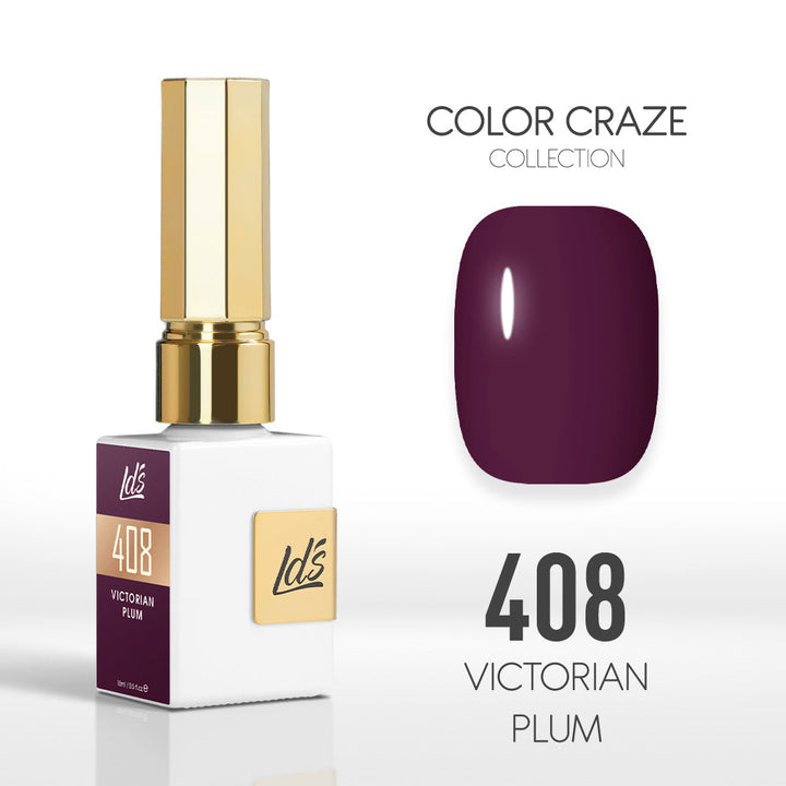 LDS Color Craze Collection - 408 Victorian Plum - Gel Polish 0.5oz