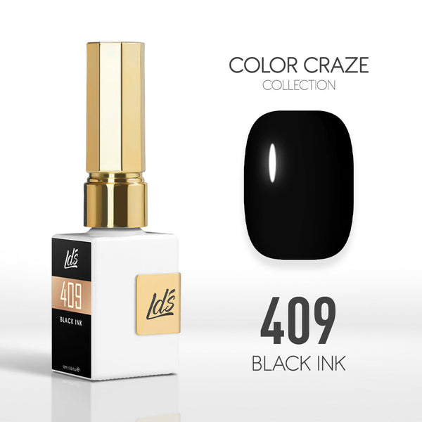  LDS Color Craze Gel Nail Polish - 409 Black Ink - 0.5oz by LDS COLOR CRAZE sold by DTK Nail Supply