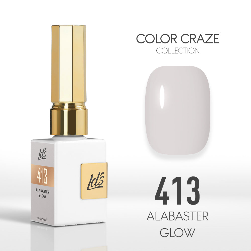  LDS Color Craze Gel Nail Polish - 413 Alabaster Glow - 0.5oz by LDS COLOR CRAZE sold by DTK Nail Supply