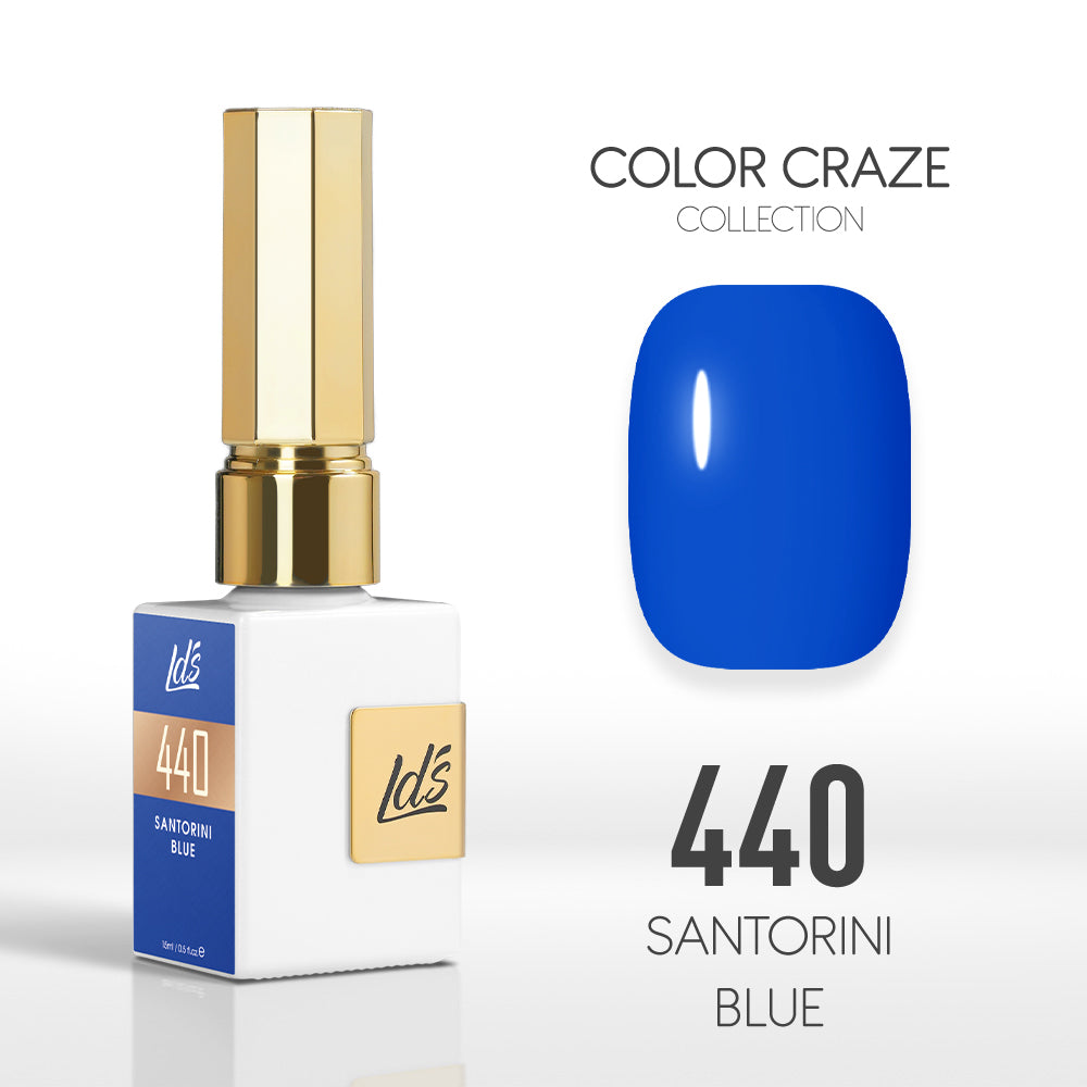  LDS Color Craze Gel Nail Polish - 440 Santorini Blue - 0.5oz by LDS COLOR CRAZE sold by DTK Nail Supply