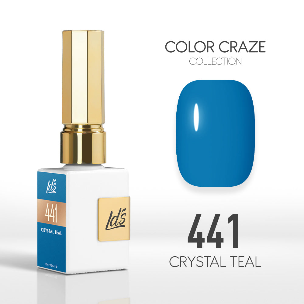  LDS Color Craze Gel Nail Polish - 441 Crystal Teal - 0.5oz by LDS COLOR CRAZE sold by DTK Nail Supply