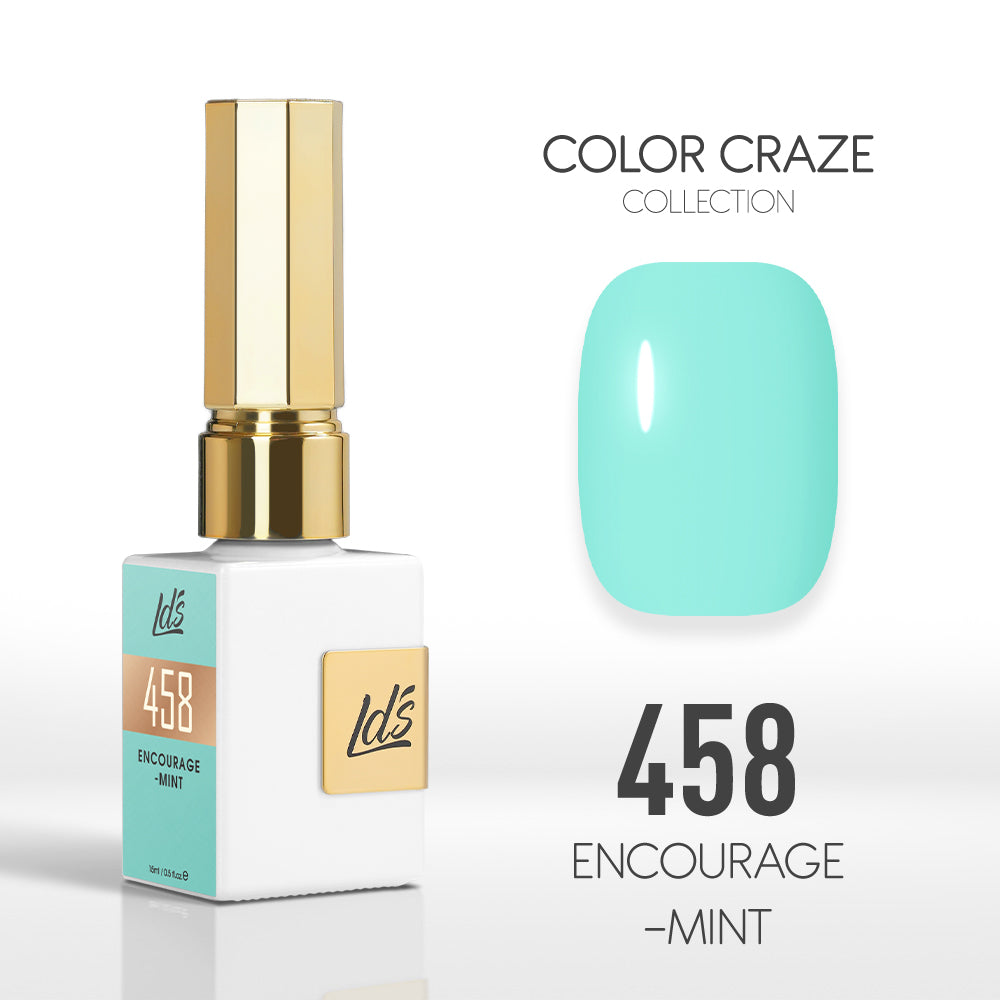  LDS Color Craze Gel Nail Polish - 458 Encourage-mint - 0.5oz by LDS COLOR CRAZE sold by DTK Nail Supply