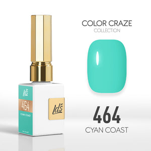 LDS Color Craze Collection - 464 Cyan Coast - Gel Polish 0.5oz