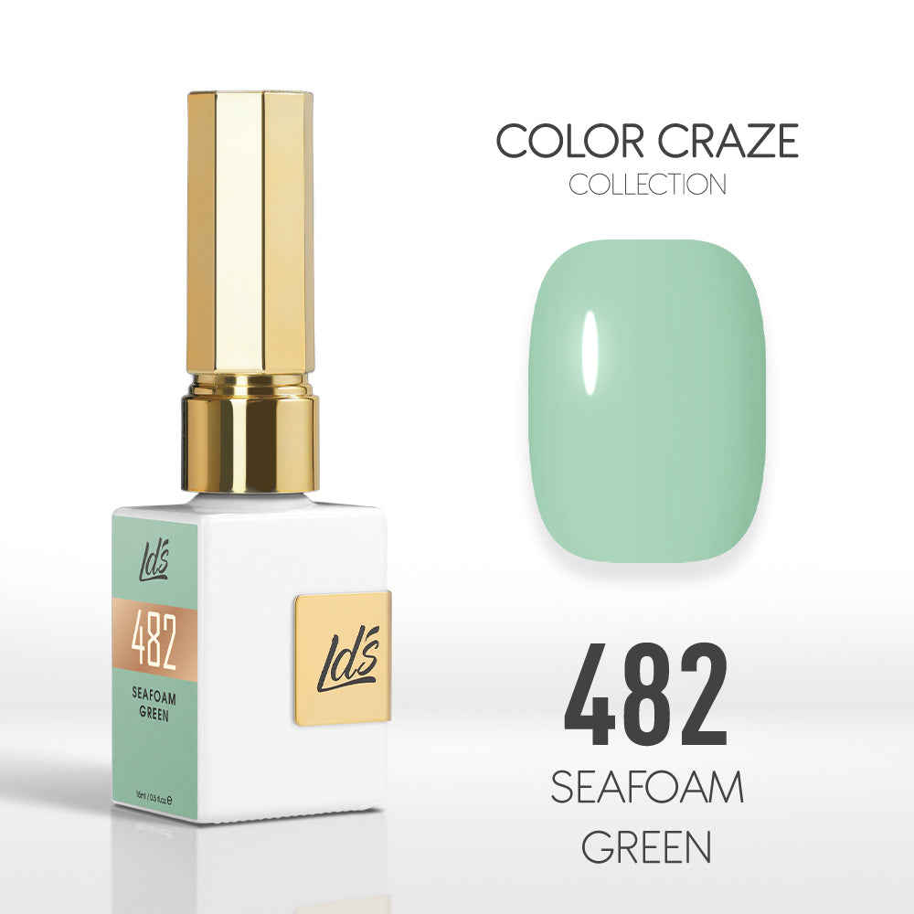  LDS Color Craze Gel Nail Polish - 482 Seafoam Green - 0.5oz by LDS COLOR CRAZE sold by DTK Nail Supply