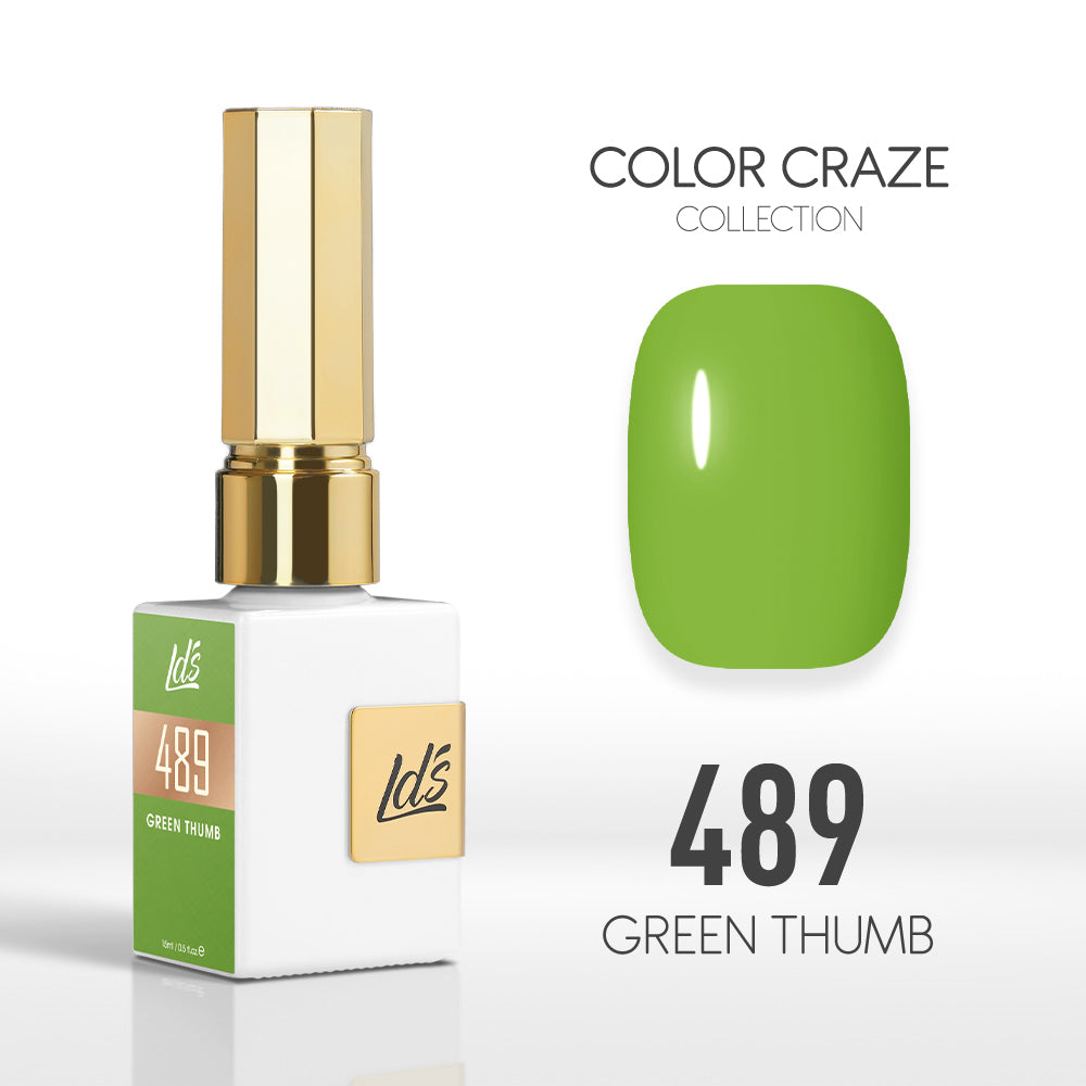  LDS Color Craze Gel Nail Polish - 489 Green Thumb - 0.5oz by LDS COLOR CRAZE sold by DTK Nail Supply