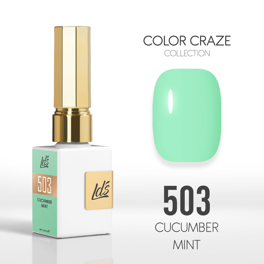  LDS Color Craze Gel Nail Polish - 503 Cucumber Mint - 0.5oz by LDS COLOR CRAZE sold by DTK Nail Supply