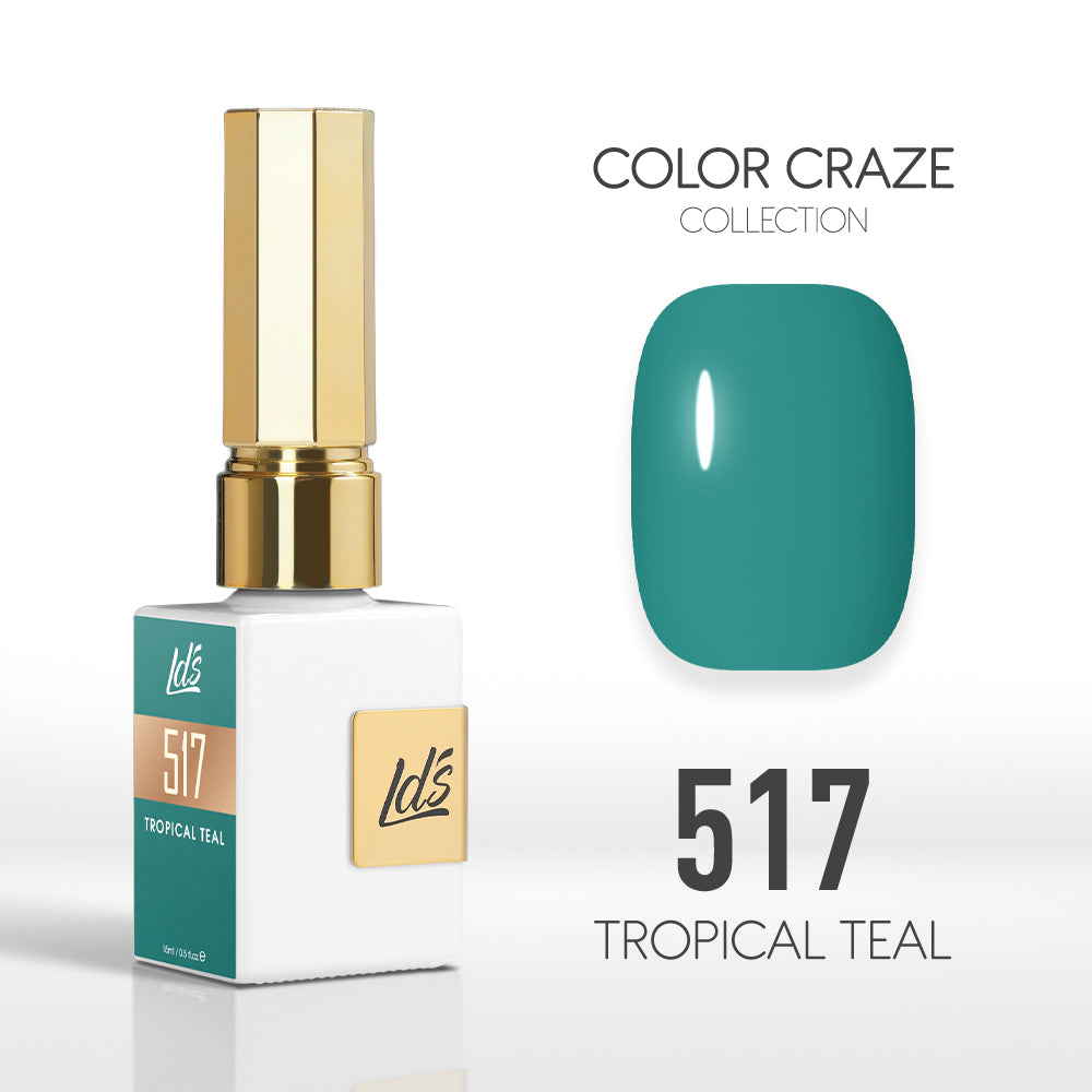  LDS Color Craze Gel Nail Polish - 517 Tropical Teal - 0.5oz by LDS COLOR CRAZE sold by DTK Nail Supply