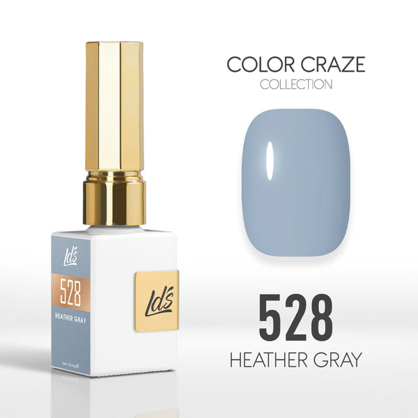  LDS Color Craze Gel Nail Polish - 528 Heather Gray - 0.5oz by LDS COLOR CRAZE sold by DTK Nail Supply