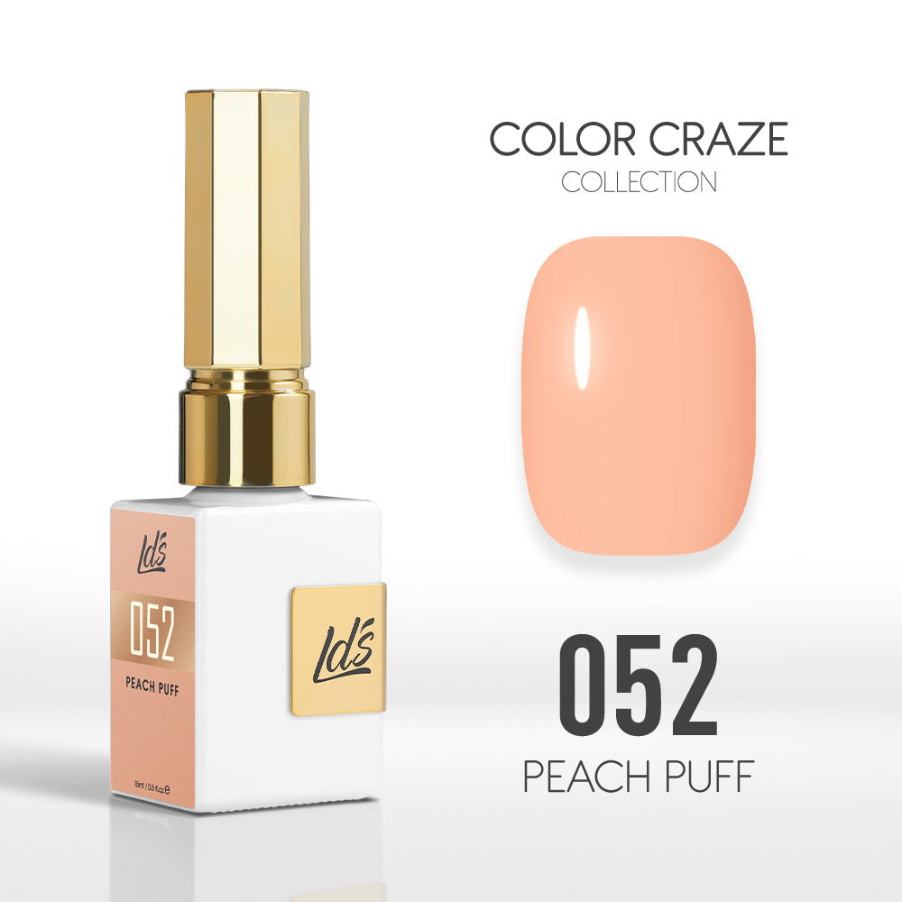  LDS Color Craze Gel Nail Polish - 052 Peach Puff - 0.5oz by LDS COLOR CRAZE sold by DTK Nail Supply