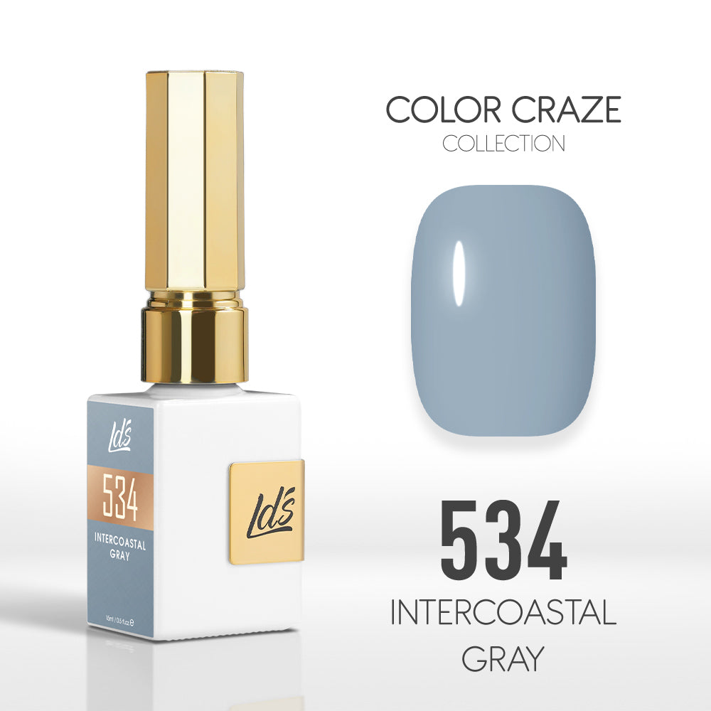  LDS Color Craze Gel Nail Polish - 534 Intercoastal Gray - 0.5oz by LDS COLOR CRAZE sold by DTK Nail Supply