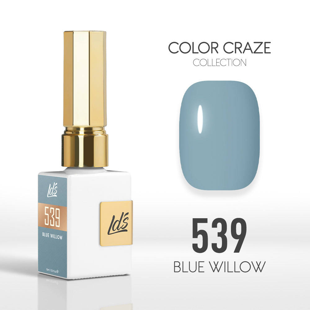  LDS Color Craze Gel Nail Polish - 539 Blue Willow - 0.5oz by LDS COLOR CRAZE sold by DTK Nail Supply