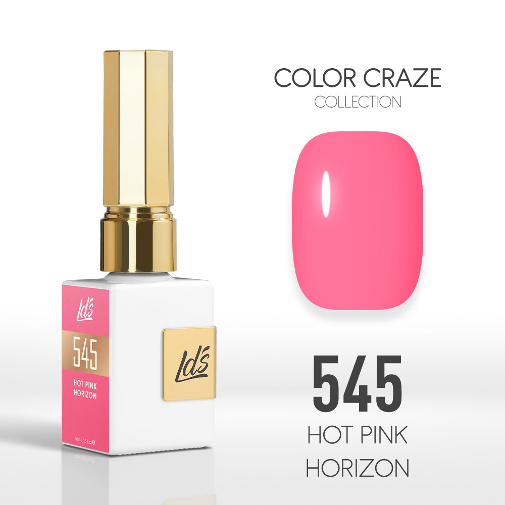  LDS Color Craze Gel Nail Polish - 545 Hot Pink Horizon - 0.5oz by LDS COLOR CRAZE sold by DTK Nail Supply