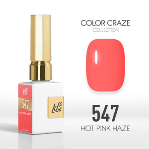  LDS Color Craze Gel Nail Polish - 547 Hot Pink Haze - 0.5oz by LDS COLOR CRAZE sold by DTK Nail Supply