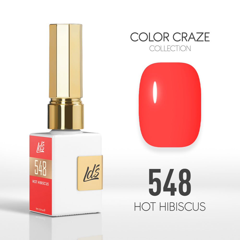  LDS Color Craze Gel Nail Polish - 548 Hot Hibiscus - 0.5oz by LDS COLOR CRAZE sold by DTK Nail Supply