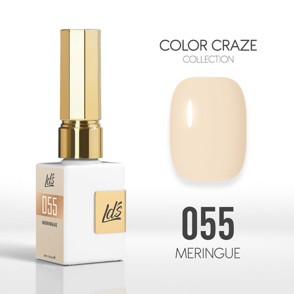  LDS Color Craze Gel Nail Polish - 055 Meringue - 0.5oz by LDS COLOR CRAZE sold by DTK Nail Supply