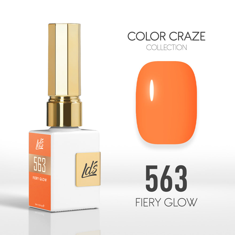  LDS Color Craze Gel Nail Polish - 563 Fiery Glow - 0.5oz by LDS COLOR CRAZE sold by DTK Nail Supply