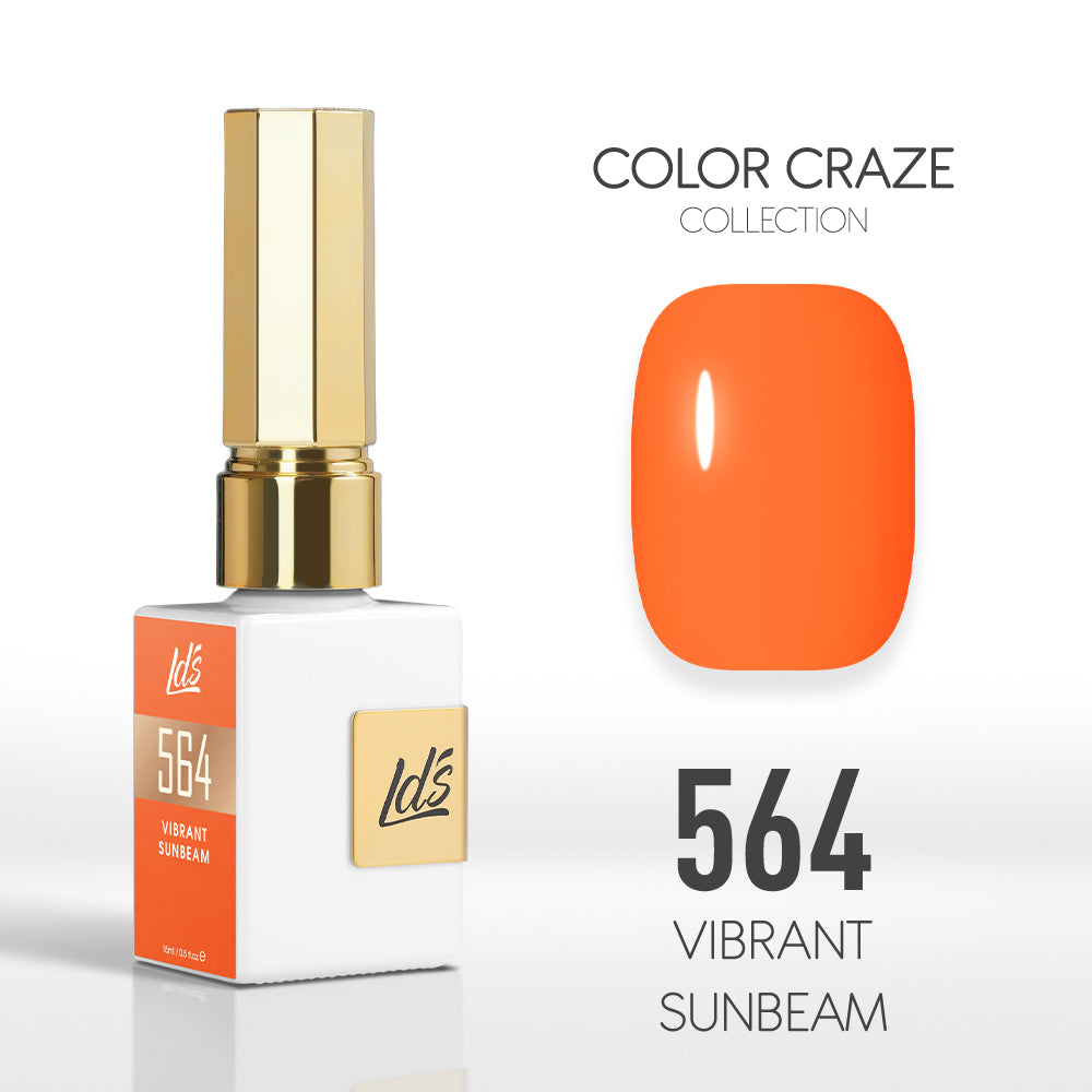  LDS Color Craze Gel Nail Polish - 564 Vibrant Sunbeam - 0.5oz by LDS COLOR CRAZE sold by DTK Nail Supply