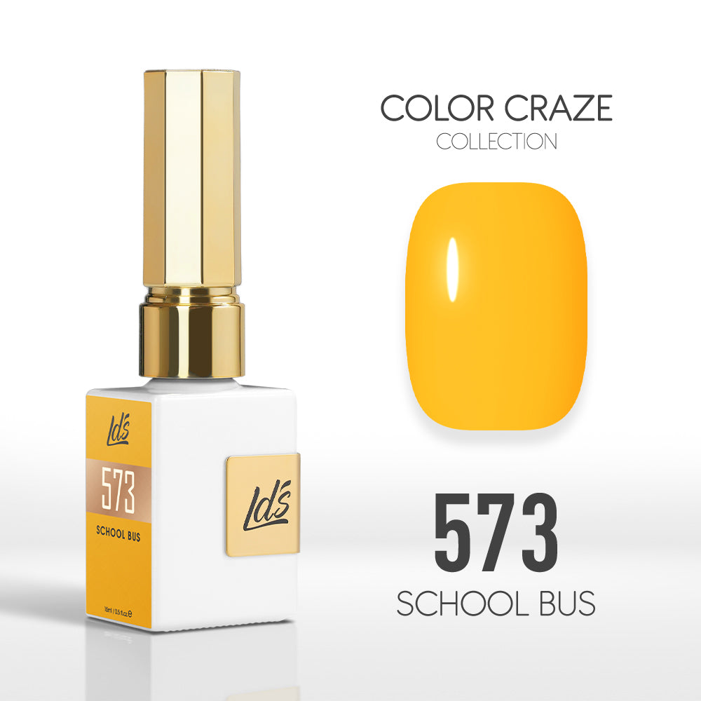  LDS Color Craze Gel Nail Polish - 573 School Bus - 0.5oz by LDS COLOR CRAZE sold by DTK Nail Supply