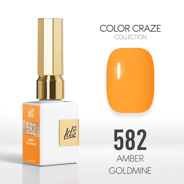  LDS Color Craze Gel Nail Polish - 582 Amber Goldmine - 0.5oz by LDS COLOR CRAZE sold by DTK Nail Supply