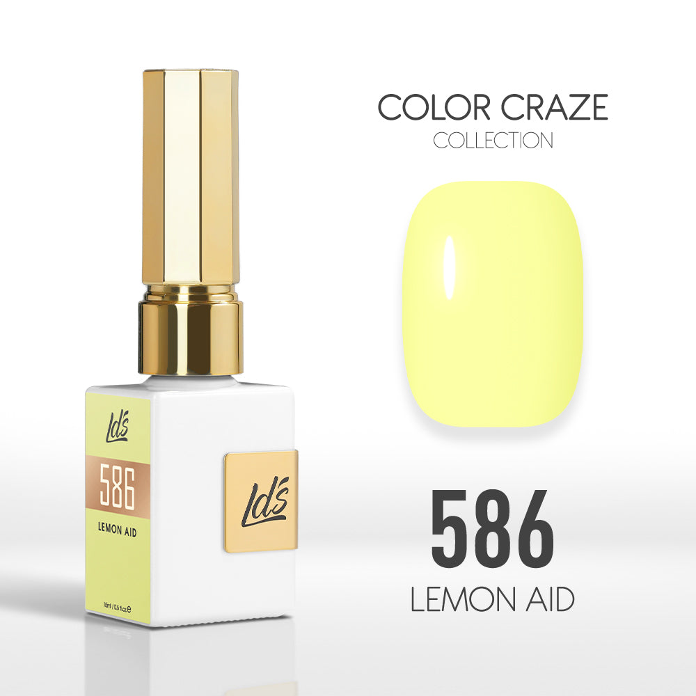  LDS Color Craze Gel Nail Polish - 586 Lemon Aid - 0.5oz by LDS COLOR CRAZE sold by DTK Nail Supply