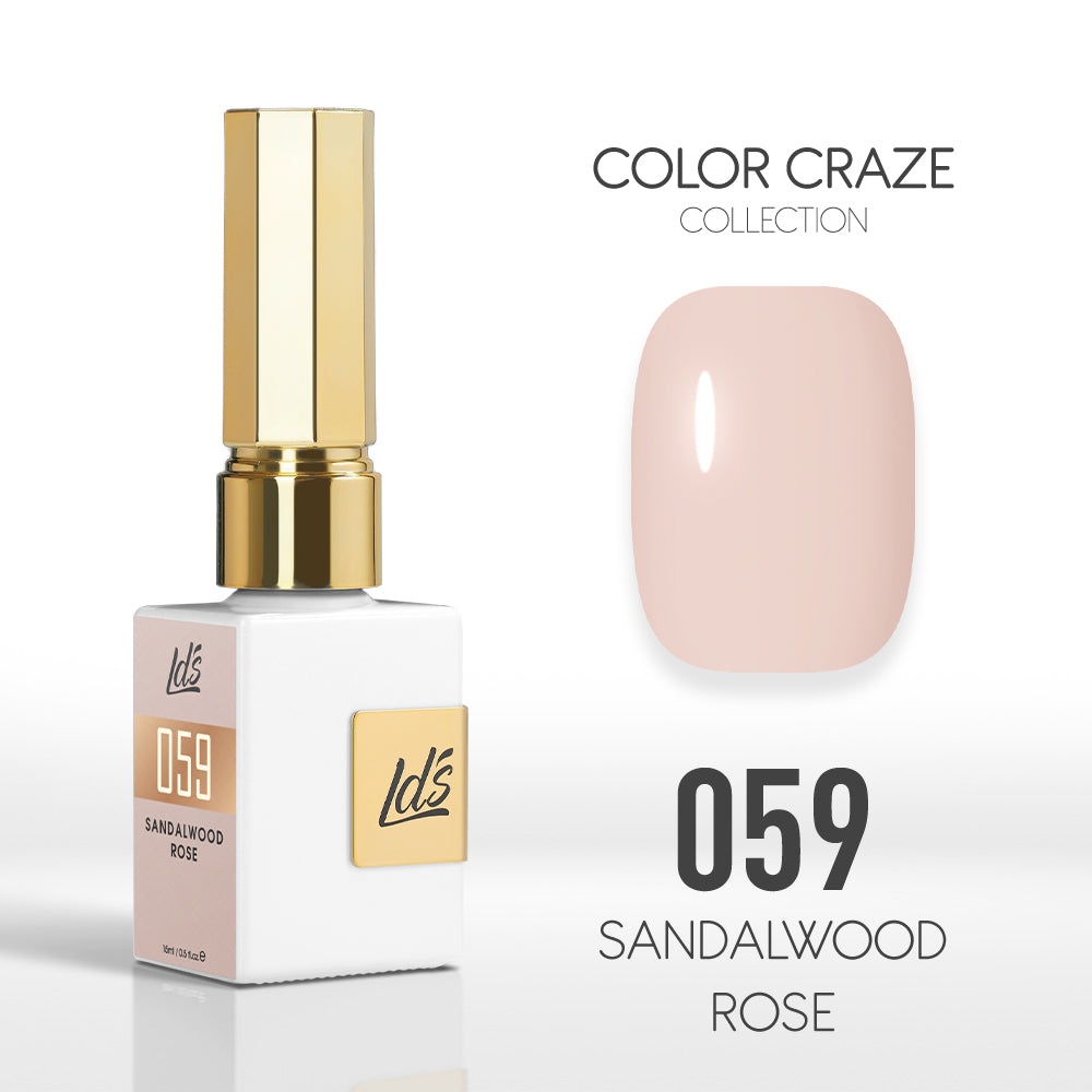 LDS Color Craze Collection - 059 Sandalwood Rose - Gel Polish 0.5oz