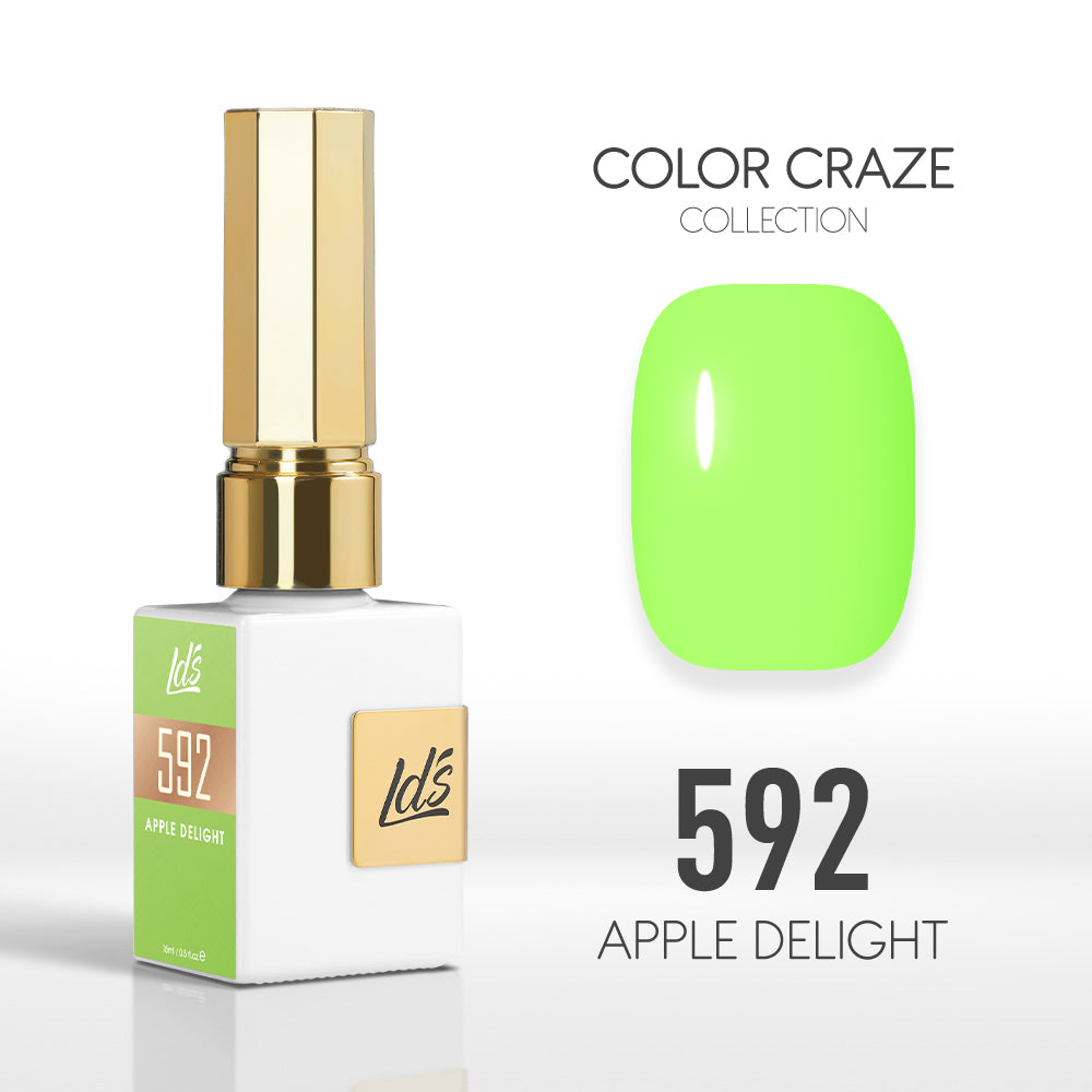  LDS Color Craze Gel Nail Polish - 592 Apple Delight - 0.5oz by LDS COLOR CRAZE sold by DTK Nail Supply