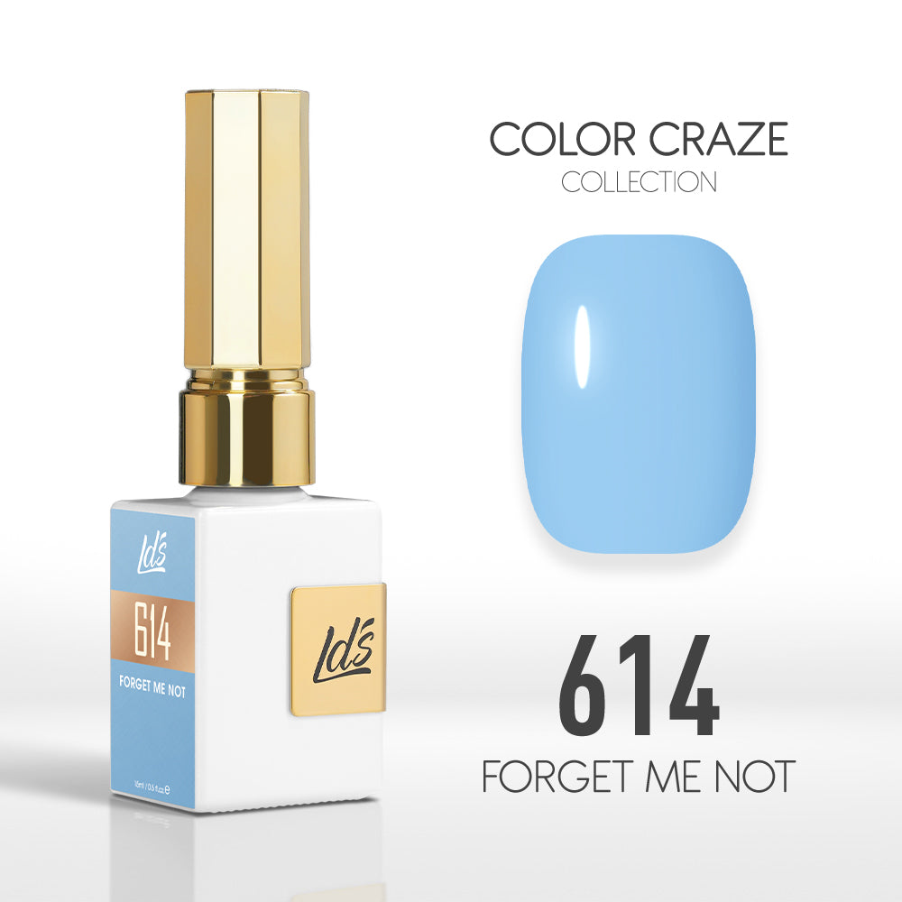  LDS Color Craze Gel Nail Polish - 614 Forget Me Not - 0.5oz by LDS COLOR CRAZE sold by DTK Nail Supply