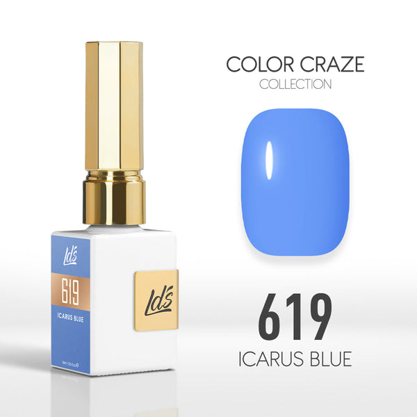  LDS Color Craze Gel Nail Polish - 619 Icarus Blue - 0.5oz by LDS COLOR CRAZE sold by DTK Nail Supply