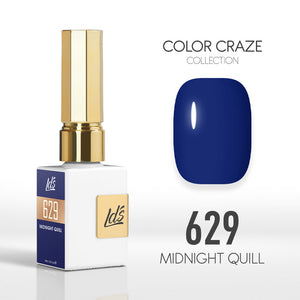  LDS Color Craze Gel Nail Polish - 629 Midnight Quill - 0.5oz by LDS COLOR CRAZE sold by DTK Nail Supply