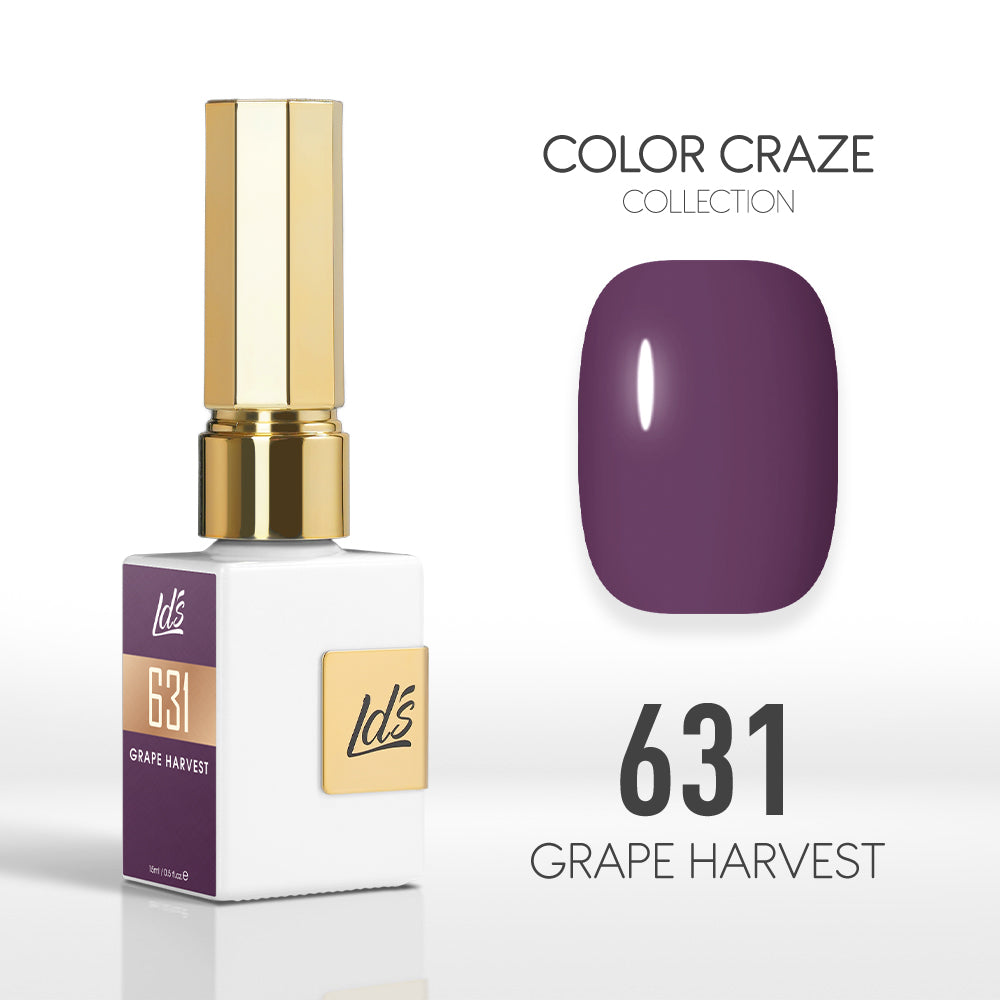  LDS Color Craze Gel Nail Polish - 631 Grape Harvest - 0.5oz by LDS COLOR CRAZE sold by DTK Nail Supply