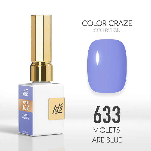  LDS Color Craze Gel Nail Polish - 633 Violets are Blue - 0.5oz by LDS COLOR CRAZE sold by DTK Nail Supply