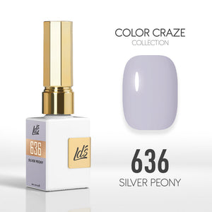  LDS Color Craze Gel Nail Polish - 636 Silver Peony - 0.5oz by LDS COLOR CRAZE sold by DTK Nail Supply