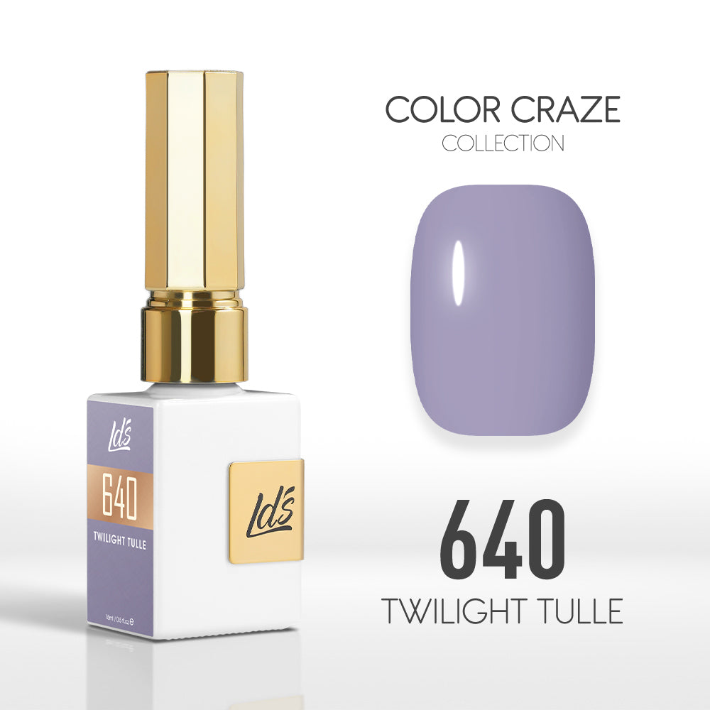  LDS Color Craze Gel Nail Polish - 640 Twilight Tulle - 0.5oz by LDS COLOR CRAZE sold by DTK Nail Supply