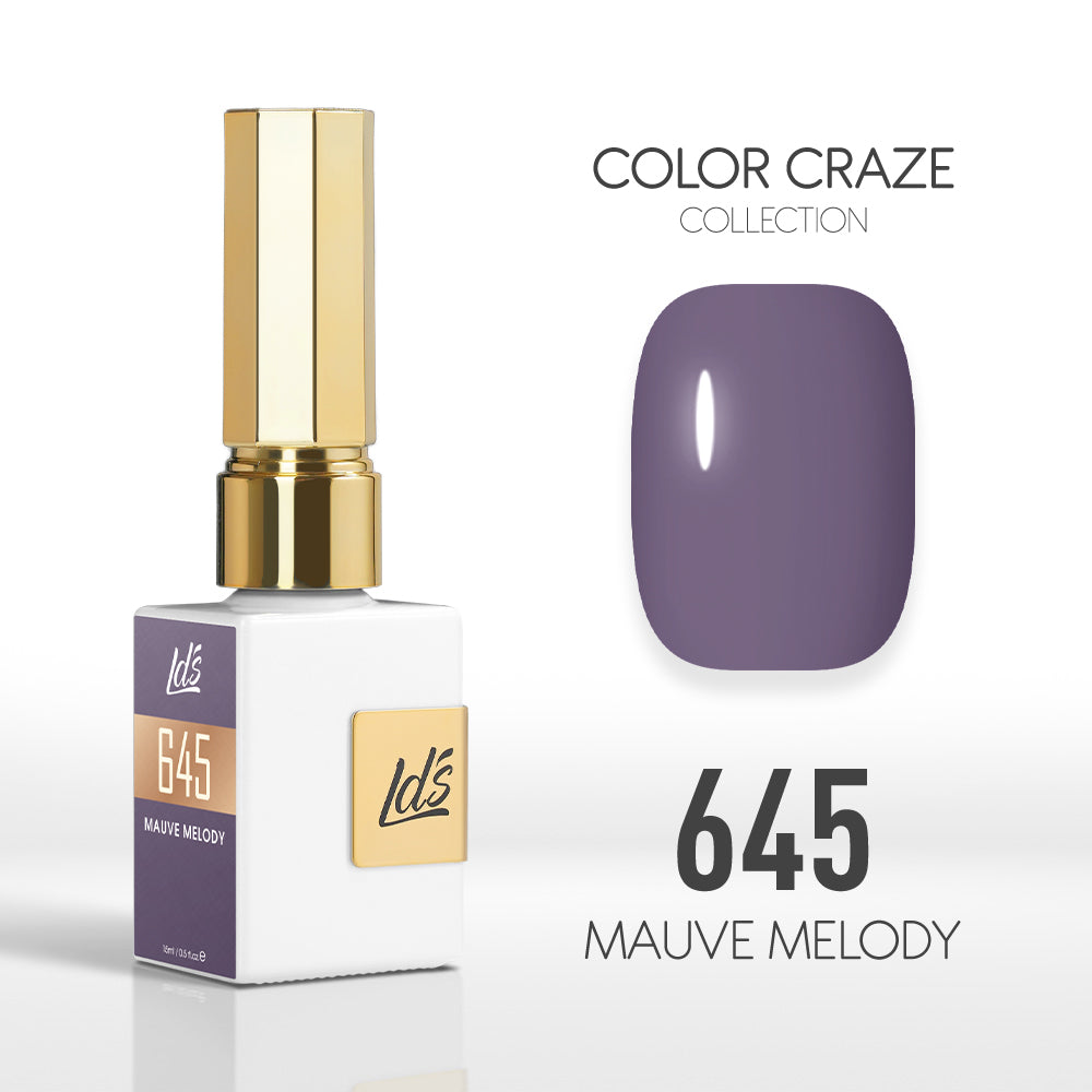 LDS Color Craze Collection - 645 Mauve Melody - Gel Polish 0.5oz