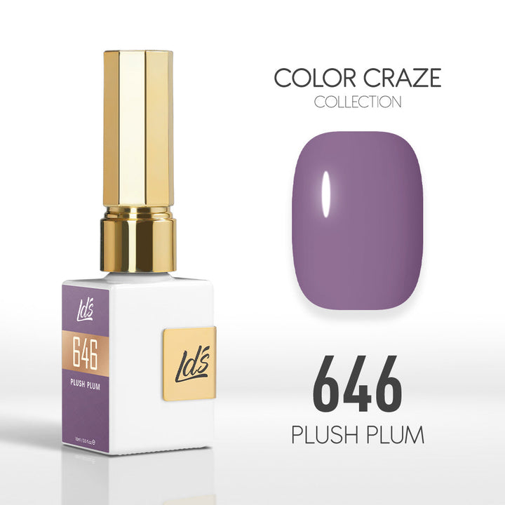 LDS Color Craze Collection - 646 Plush Plum - Gel Polish 0.5oz