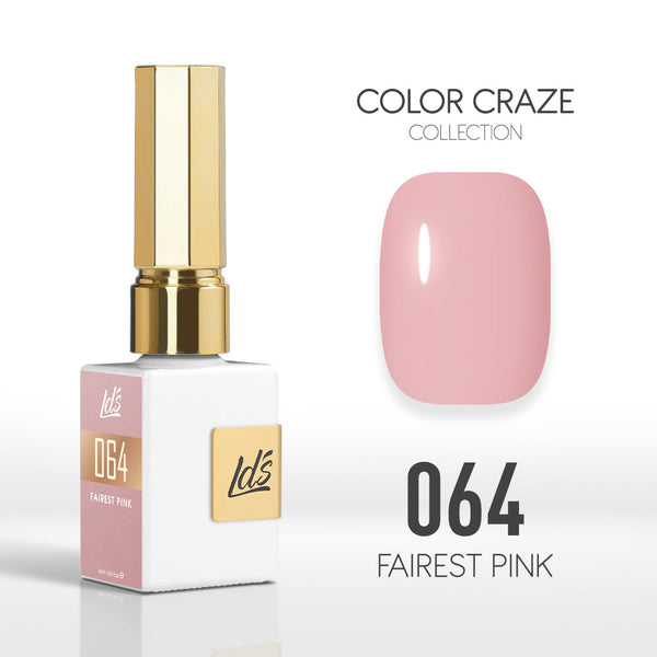  LDS Color Craze Gel Nail Polish - 064 Fairest Pink - 0.5oz by LDS COLOR CRAZE sold by DTK Nail Supply