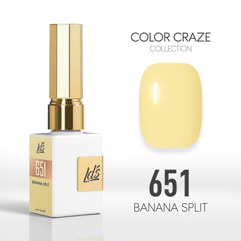  LDS Color Craze Gel Nail Polish - 651 Banana Split - 0.5oz by LDS COLOR CRAZE sold by DTK Nail Supply