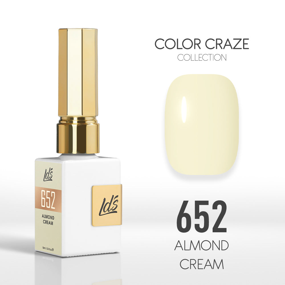  LDS Color Craze Gel Nail Polish - 652 Almond Cream - 0.5oz by LDS COLOR CRAZE sold by DTK Nail Supply