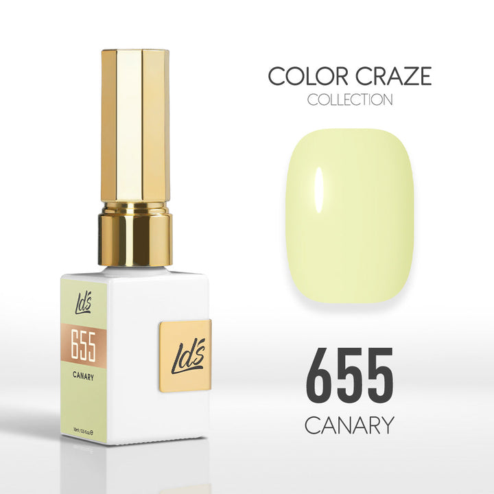 LDS Color Craze Collection - 655 Canary - Gel Polish 0.5oz