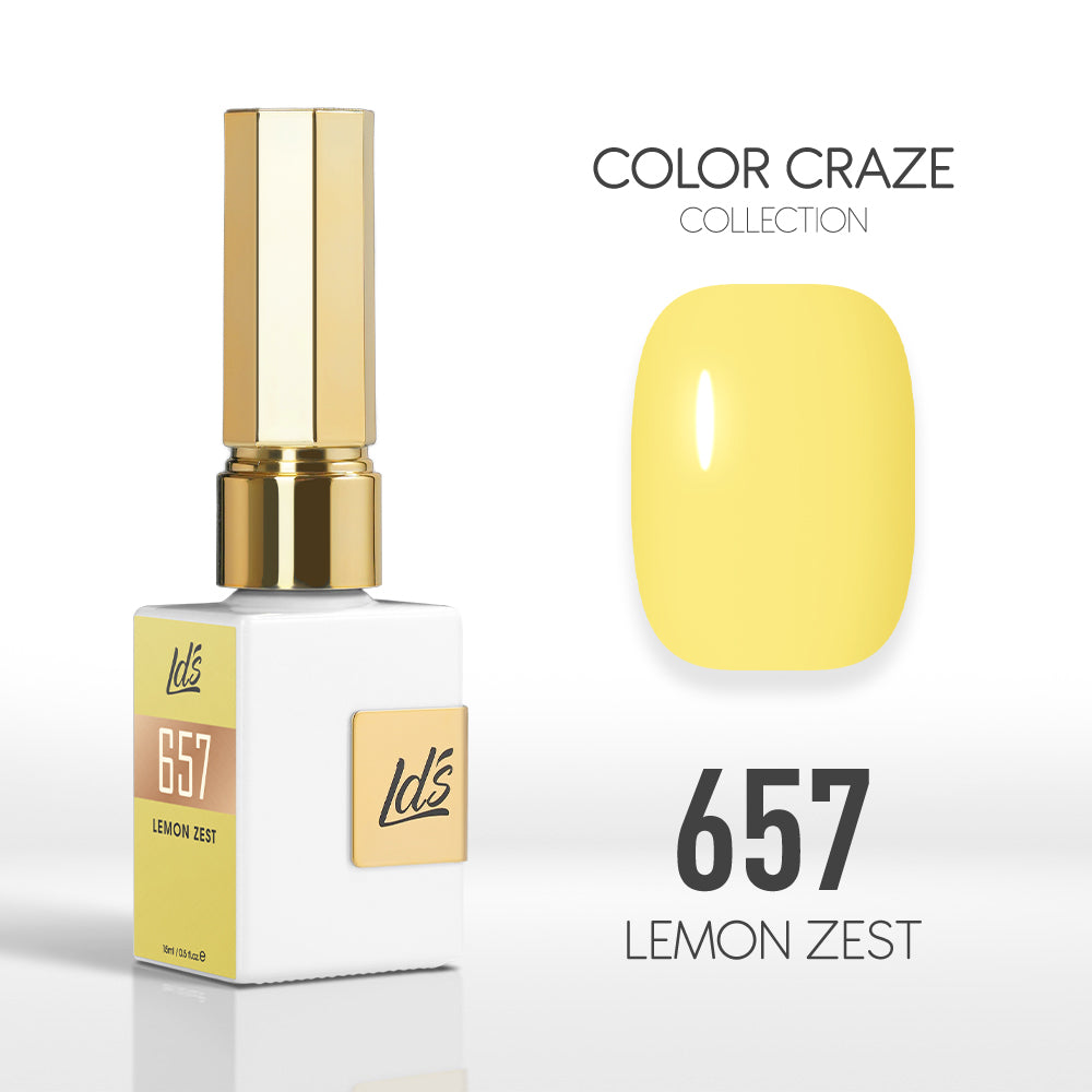  LDS Color Craze Gel Nail Polish - 657 Lemon Zest - 0.5oz by LDS COLOR CRAZE sold by DTK Nail Supply