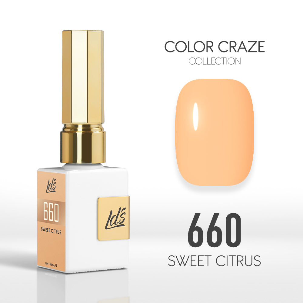  LDS Color Craze Gel Nail Polish - 660 Sweet Citrus - 0.5oz by LDS COLOR CRAZE sold by DTK Nail Supply