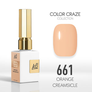  LDS Color Craze Gel Nail Polish - 661 Orange Creamsicle - 0.5oz by LDS COLOR CRAZE sold by DTK Nail Supply