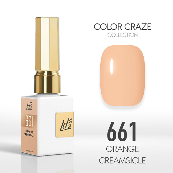  LDS Color Craze Gel Nail Polish - 661 Orange Creamsicle - 0.5oz by LDS COLOR CRAZE sold by DTK Nail Supply