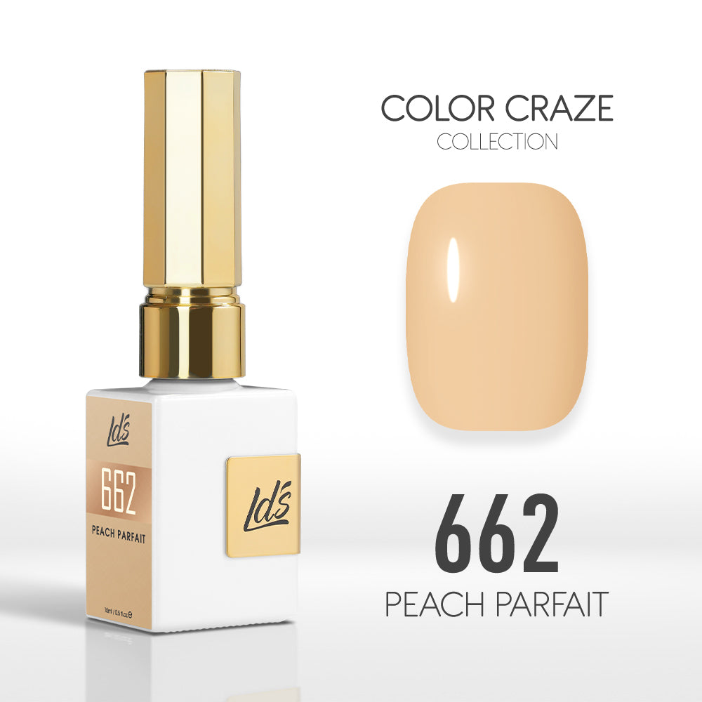  LDS Color Craze Gel Nail Polish - 662 Peach Parfait - 0.5oz by LDS COLOR CRAZE sold by DTK Nail Supply