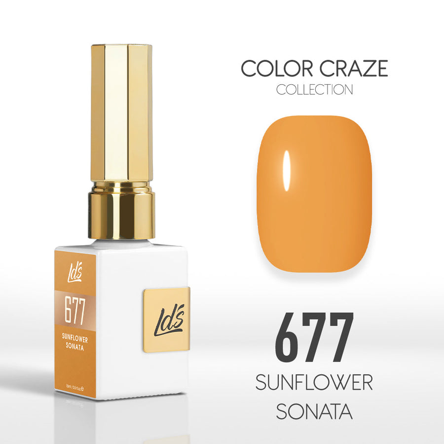 LDS Color Craze Collection - 677 Sunflower Sonata - Gel Polish 0.5oz