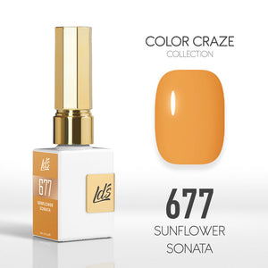  LDS Color Craze Gel Nail Polish - 677 Sunflower Sonata - 0.5oz by LDS COLOR CRAZE sold by DTK Nail Supply